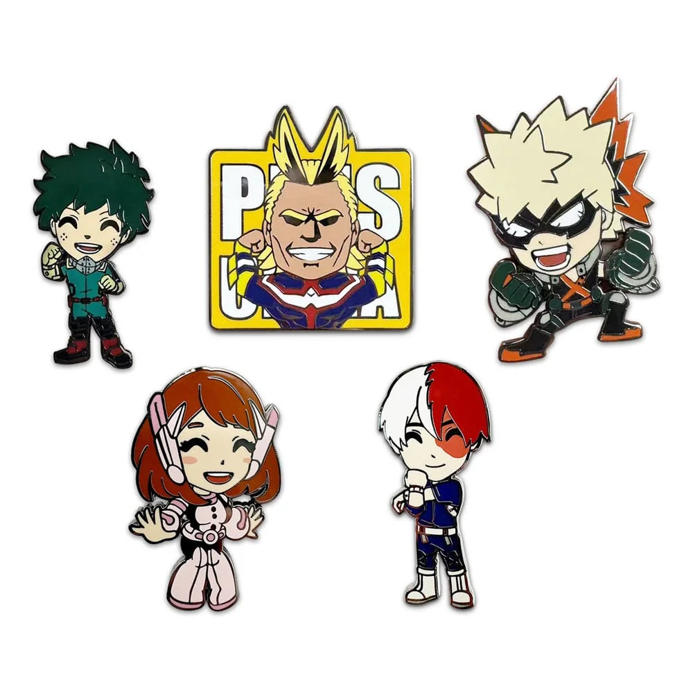 My Hero Academia Enamel Pins 5 cm 5-Pack
